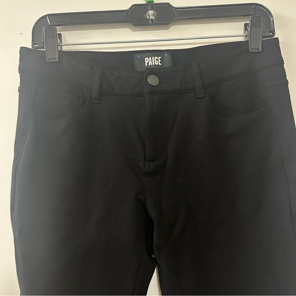 Paige Black Skinny Trousers Size 29 Stretch - Picture 2 of 6